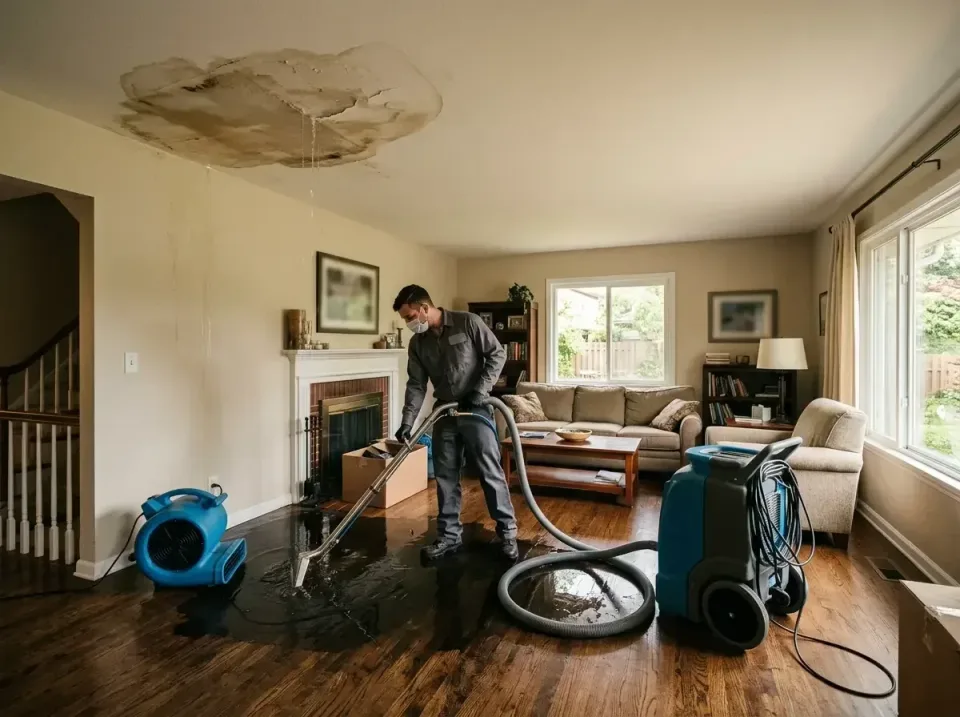 attic-pipe-burst-ceiling-drip-008 — frequently asked questions, Water Damage Restoration & Carpet Care in Lake Wilderness, VA